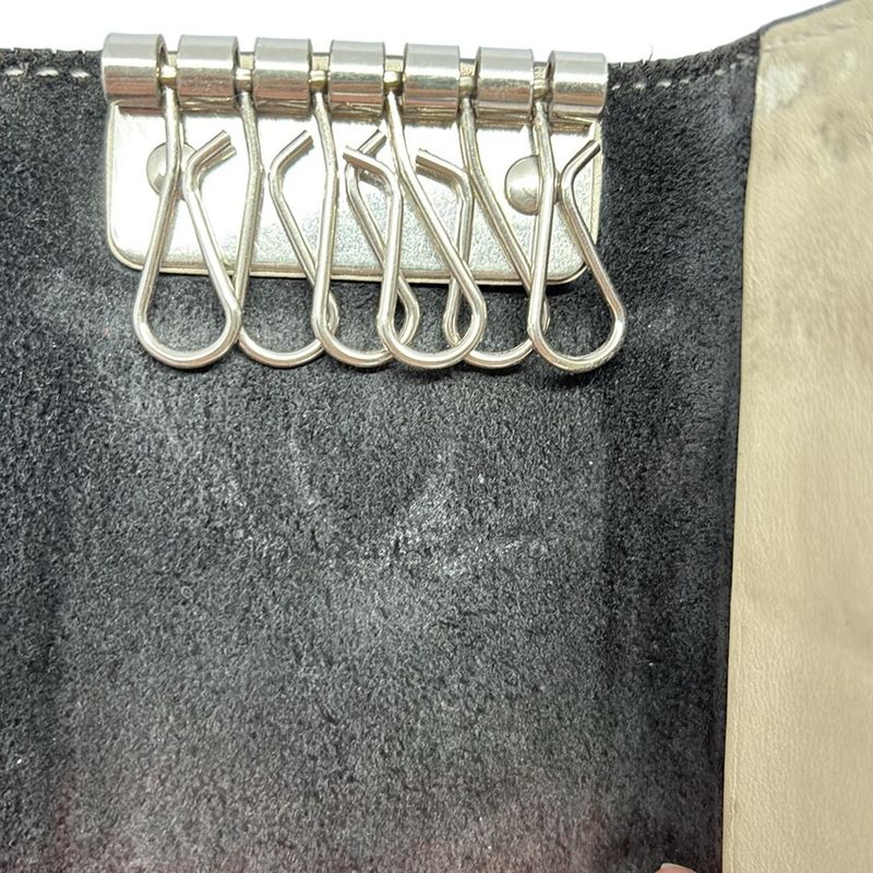 Celine Key Case - Black And Beige 6 Hooks Leather
