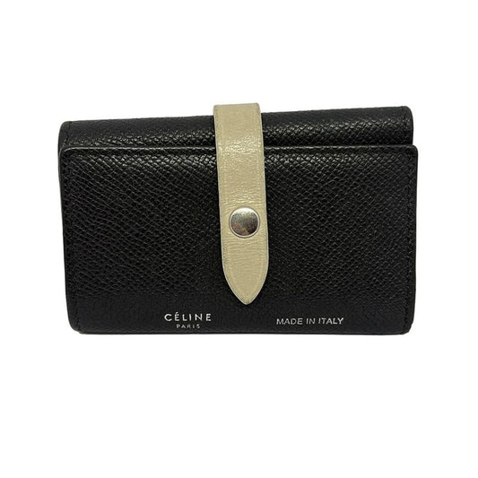 Celine Key Case - Black And Beige 6 Hooks Leather