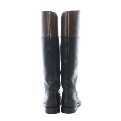 Chanel Long Boots Jockey Coco Mark Bicolor Black G26562 RI - OS