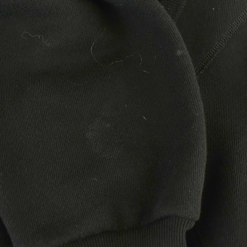 Gucci Cropped Pullover Hoodie Sweatshirt Applique Embroidery XXS Black Multicolo