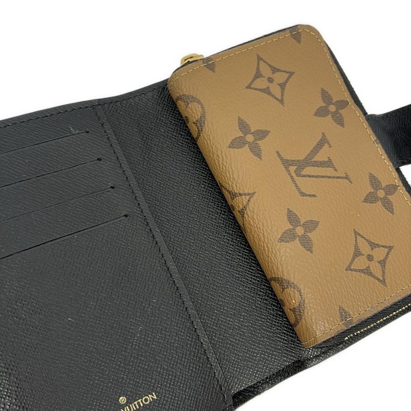 Louis Vuitton Bifold Wallet Monogram Reverse Portefeuille Juliette M69432