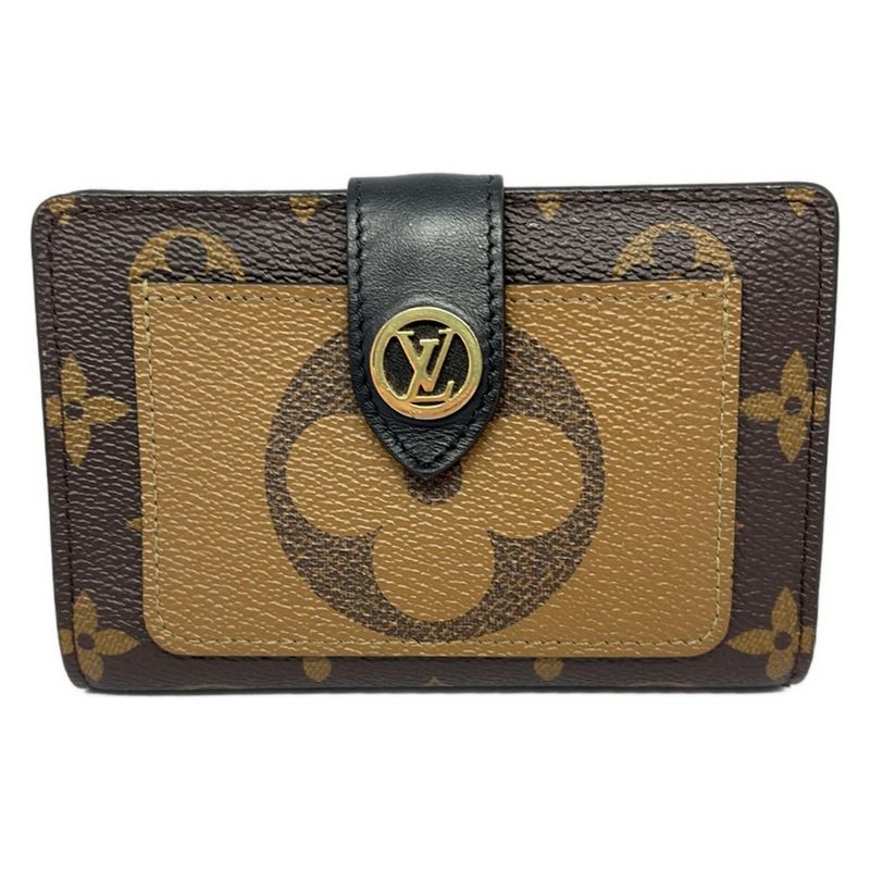 Louis Vuitton Bifold Wallet Monogram Reverse Portefeuille Juliette M69432