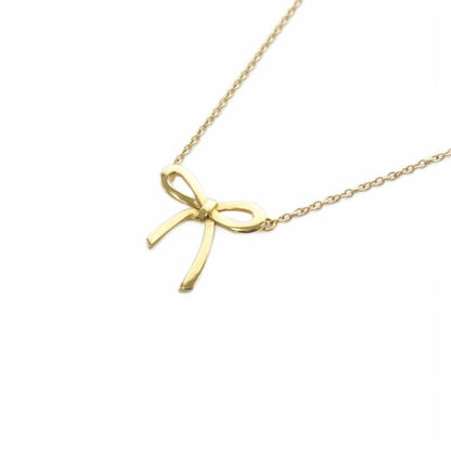 Tiffany & Co Tiffany & CO Ribbon Necklace Pendant 18K 750 Yellow Gold