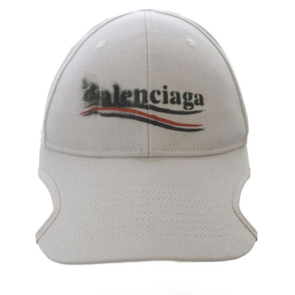 Balenciaga Political Stencil Hat Baseball Cap L 59cm (23.23in) White 788752