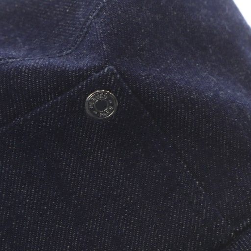 Hermes Helen Silky Denim Bucket Hat 57 Navy YO7 - OH