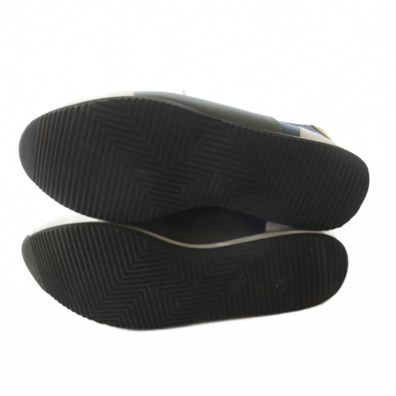 Hermes Trail Sneakers 41 Khaki Navy Blue Navy Blue