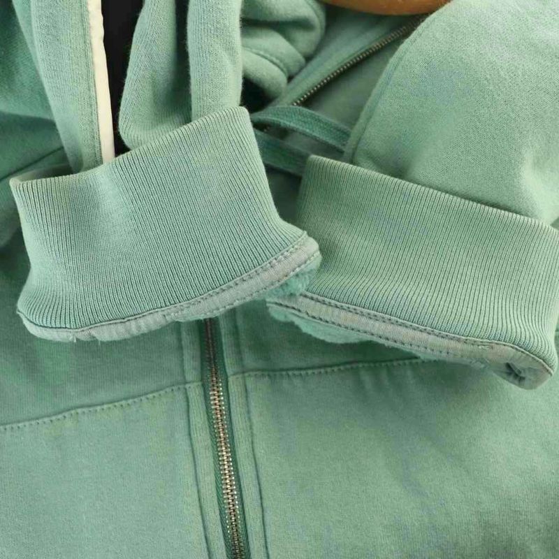 Hermes Run H Zip Hoodie Hood Lined XL Mint Green Black White 21-5740 DO - OS