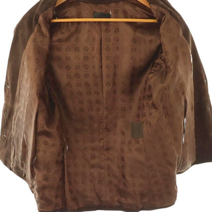 Loewe Lamb Leather Suede Jacket Tailored Fully Lined Brown CX - OS