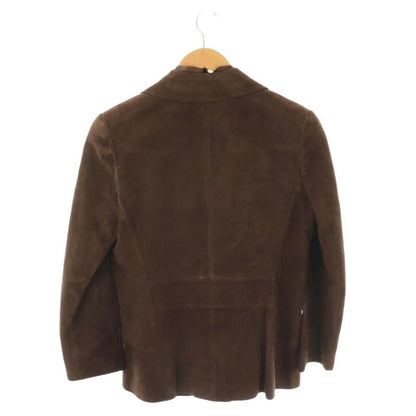 Loewe Lamb Leather Suede Jacket Tailored Fully Lined Brown CX - OS