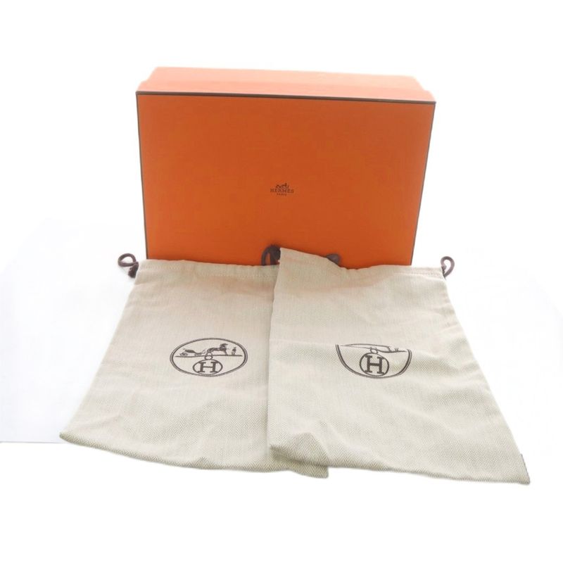 Hermes Manege Kelly Hardware Leather Strap Heel Sandals 36 Black 161129z YO4