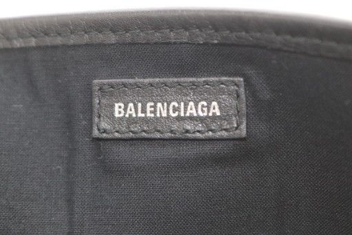 Balenciaga Navy Cabas Snavy XS Cabas Perforated Logo 2way Tote Bag Shoulder Bag