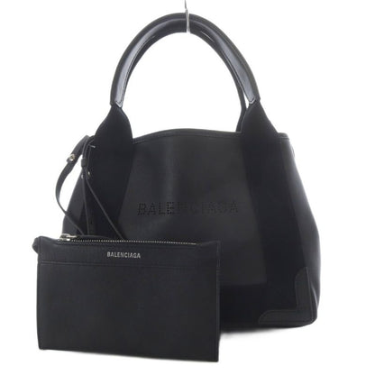 Balenciaga Navy Cabas Snavy XS Cabas Perforated Logo 2way Tote Bag Shoulder Bag