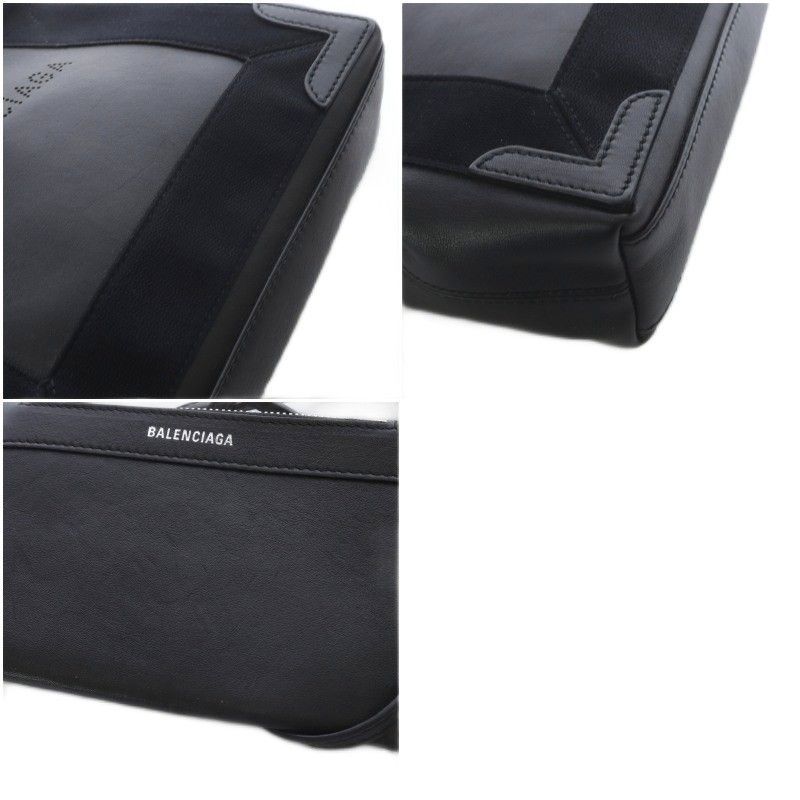 Balenciaga Navy Cabas Snavy XS Cabas Perforated Logo 2way Tote Bag Shoulder Bag