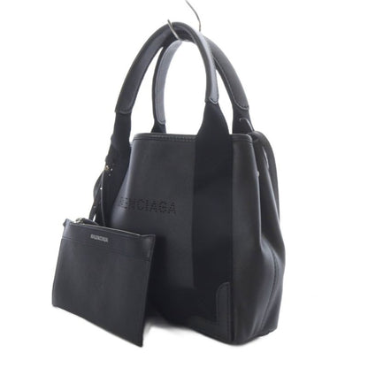 Balenciaga Navy Cabas Snavy XS Cabas Perforated Logo 2way Tote Bag Shoulder Bag