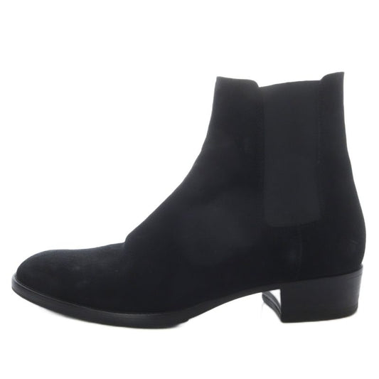 Saint Laurent Paris Wyatt 30 Chelsea Boots Side Gore Boots Short Suede 40 Black