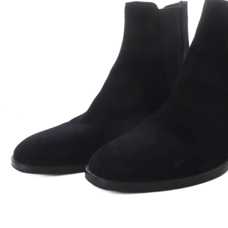 Saint Laurent Paris Wyatt 30 Chelsea Boots Side Gore Boots Short Suede 40 Black