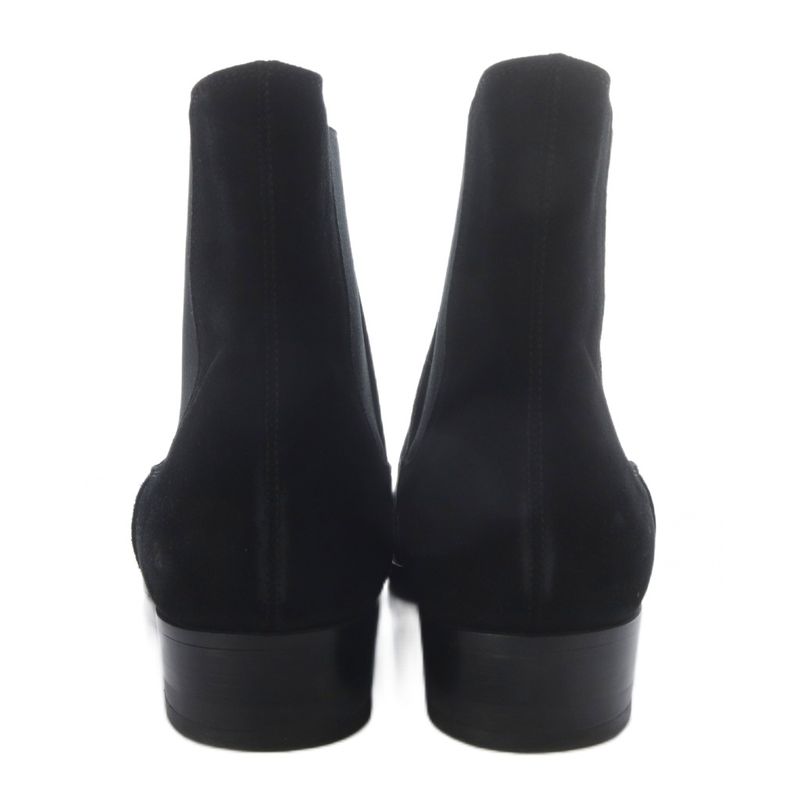 Saint Laurent Paris Wyatt 30 Chelsea Boots Side Gore Boots Short Suede 40 Black