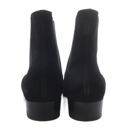 Saint Laurent Paris Wyatt 30 Chelsea Boots Side Gore Boots Short Suede 40 Black