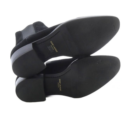 Saint Laurent Paris Wyatt 30 Chelsea Boots Side Gore Boots Short Suede 40 Black
