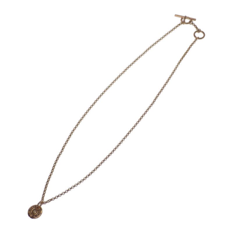 Hermes Gambard Crude Sel Exlibris H216330b_00 Necklace 18K Pink Gold Pink Gold