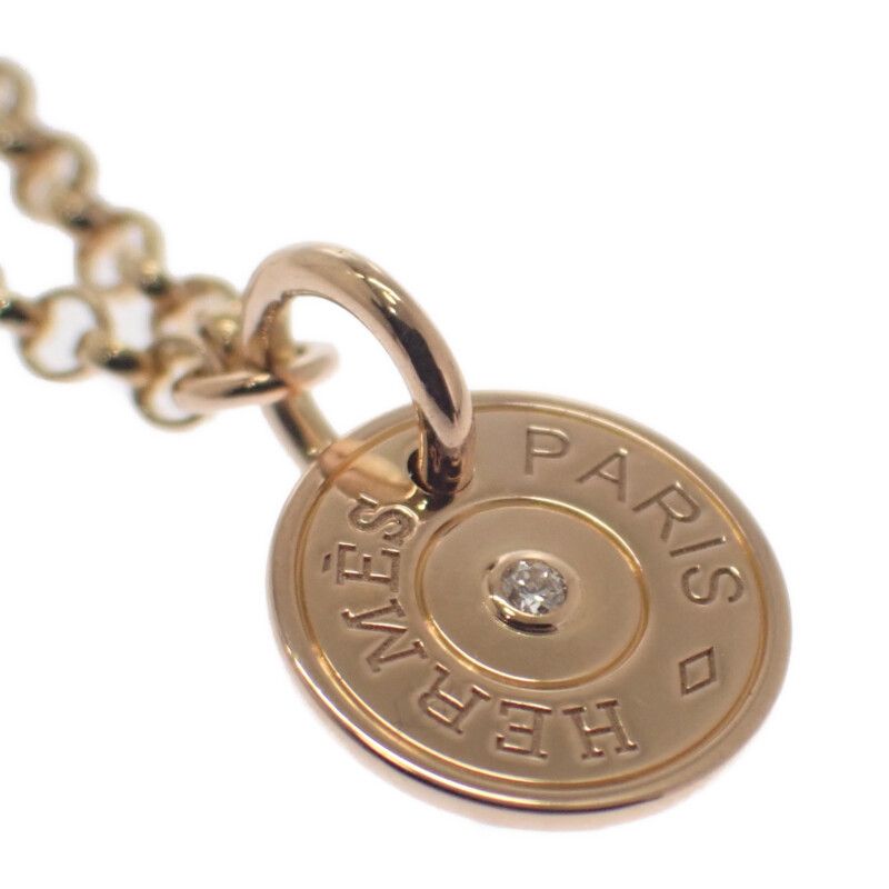 Hermes Gambard Crude Sel Exlibris H216330b_00 Necklace 18K Pink Gold Pink Gold