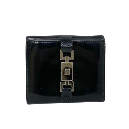 Gucci Trifold Wallet Black Jackie Leather
