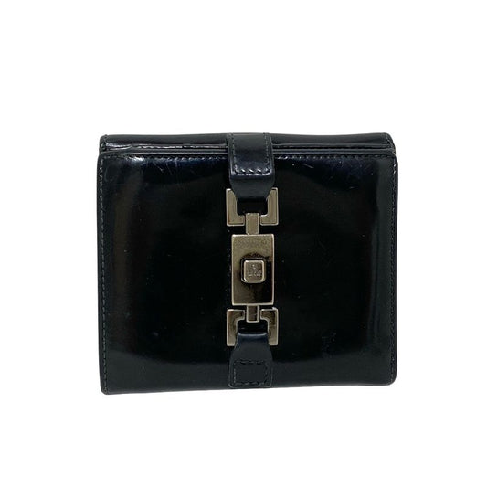 Gucci Trifold Wallet Black Jackie Leather