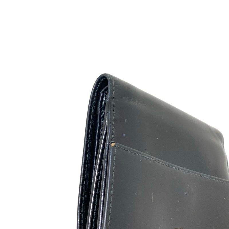 Gucci Trifold Wallet Black Jackie Leather