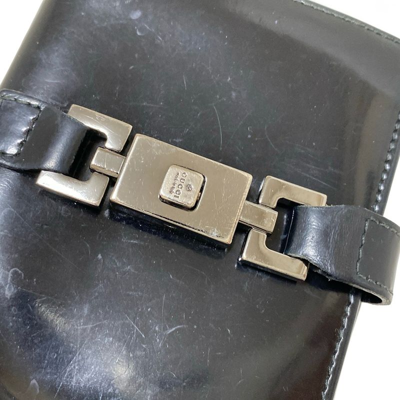 Gucci Trifold Wallet Black Jackie Leather