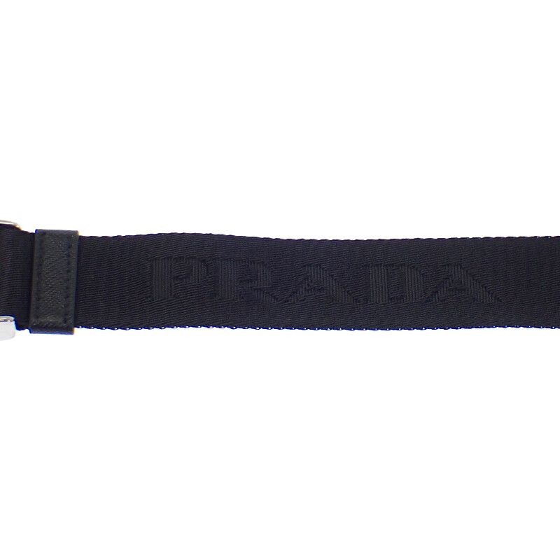 Prada Saffiano Leather 2vh128_2dmh_f0002 Shoulder Bag Nylon Black Men Ladies