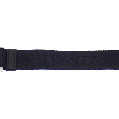 Prada Saffiano Leather 2vh128_2dmh_f0002 Shoulder Bag Nylon Black Men Ladies