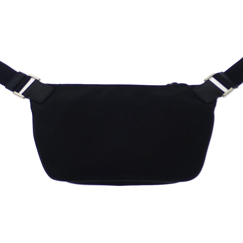 Prada Saffiano Leather 2vh128_2dmh_f0002 Shoulder Bag Nylon Black Men Ladies
