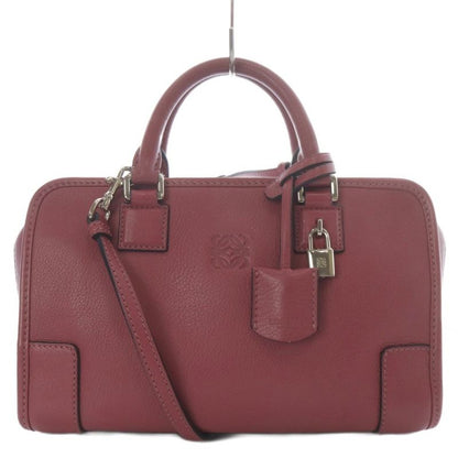 Loewe Amazona 23 Handbag Shoulder Bag 2way Crossbody Leather Pink With Padlock