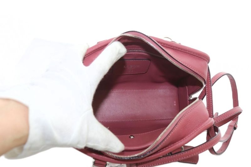 Loewe Amazona 23 Handbag Shoulder Bag 2way Crossbody Leather Pink With Padlock