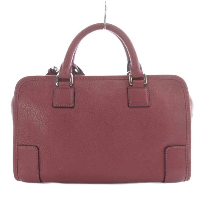 Loewe Amazona 23 Handbag Shoulder Bag 2way Crossbody Leather Pink With Padlock