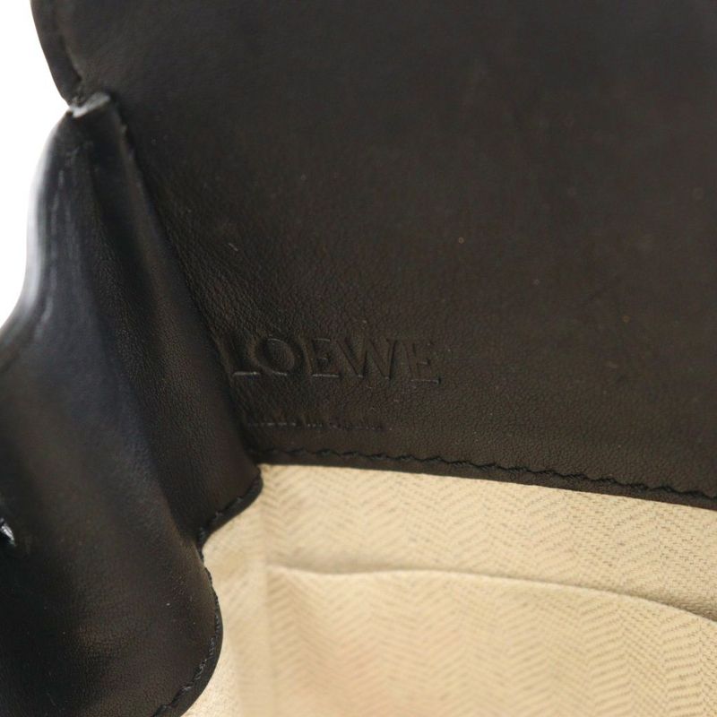 Loewe Hammock Mini Shoulder Bag Hand 2WAY Leather Black AQ - OS - OH