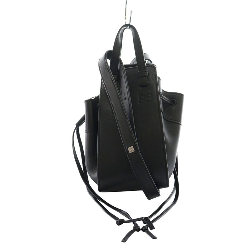 Loewe Hammock Mini Shoulder Bag Hand 2WAY Leather Black AQ - OS - OH