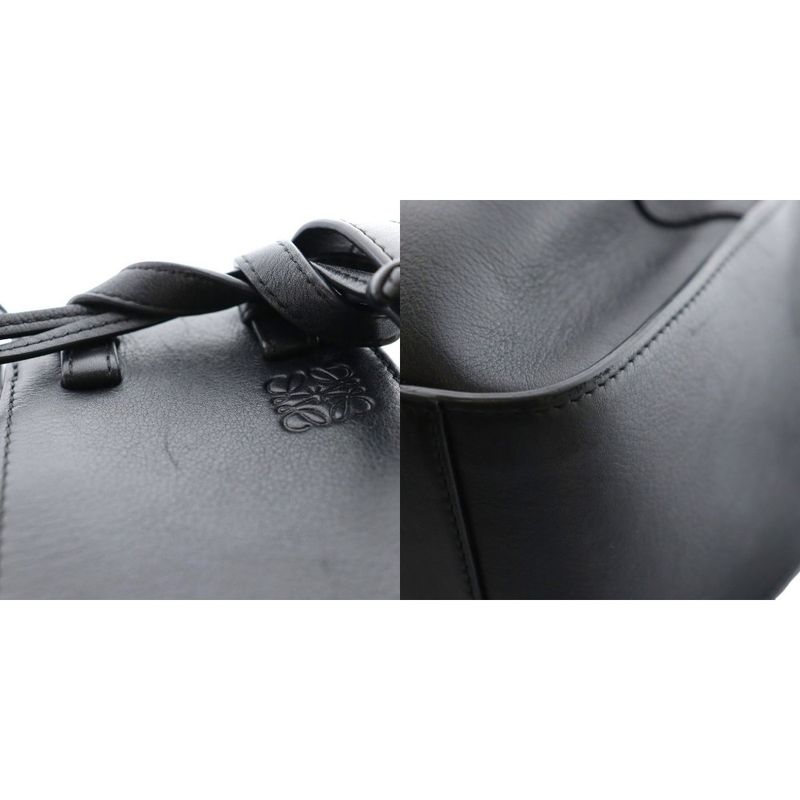 Loewe Hammock Mini Shoulder Bag Hand 2WAY Leather Black AQ - OS - OH