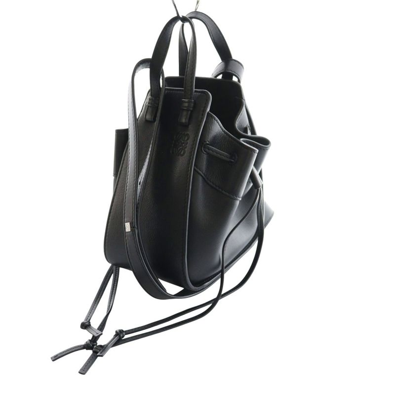Loewe Hammock Mini Shoulder Bag Hand 2WAY Leather Black AQ - OS - OH