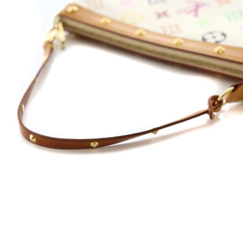 Louis Vuitton Monogram Multicolor Pochette Accessoire Studded White Multicolor