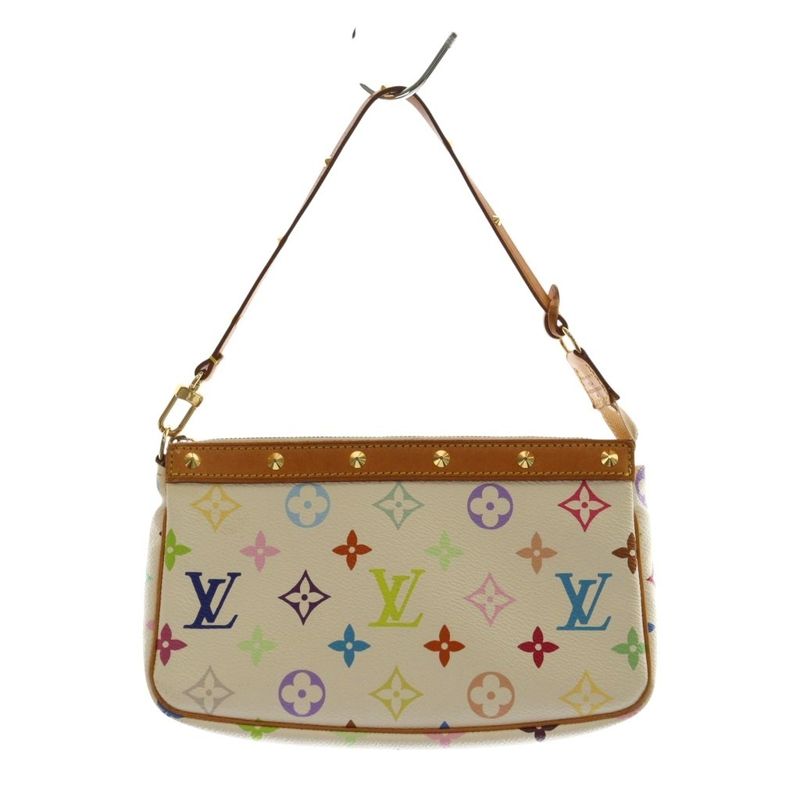 Louis Vuitton Monogram Multicolor Pochette Accessoire Studded White Multicolor