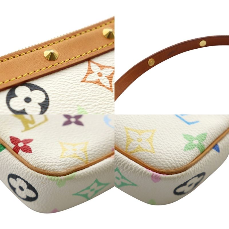 Louis Vuitton Monogram Multicolor Pochette Accessoire Studded White Multicolor