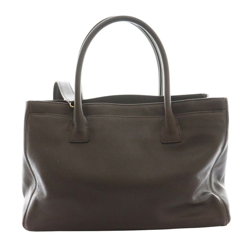 Chanel Executive Tote 10 Series Caviar Skin Bag Coco Mark Brown AQ - OS - OH