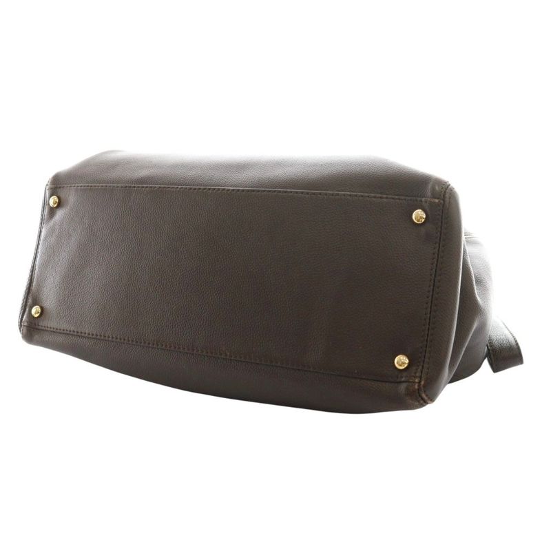 Chanel Executive Tote 10 Series Caviar Skin Bag Coco Mark Brown AQ - OS - OH