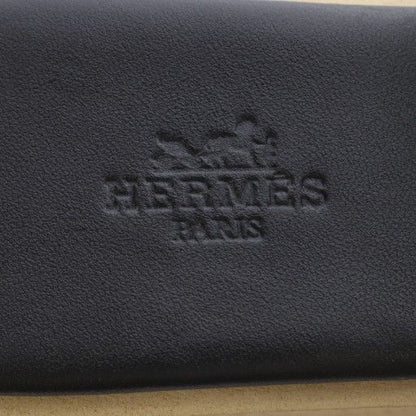 Hermes EZE H Cut Detail Sandals Platform Thick Leather 23.5cm (9.25in) Black