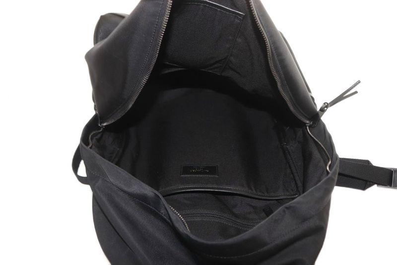 Saint Laurent Paris City Bag Backpack Sac Backpack Nylon Canvas Black 534967