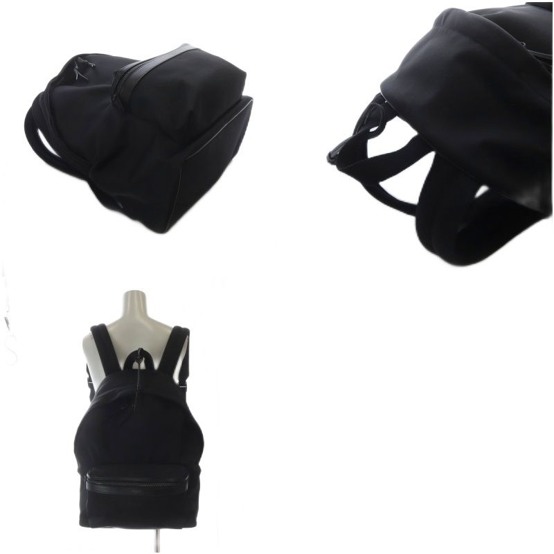 Saint Laurent Paris City Bag Backpack Sac Backpack Nylon Canvas Black 534967