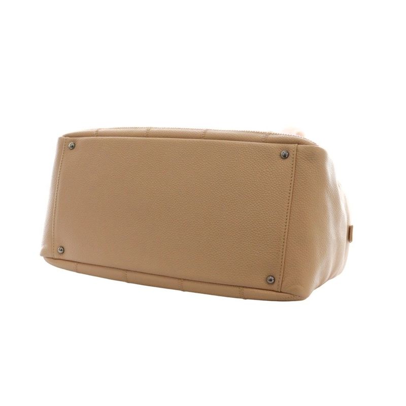 Chanel 9th Choco Bar Soft Caviar Skin Tote Handbag Pink Beige AQ - OS - OH