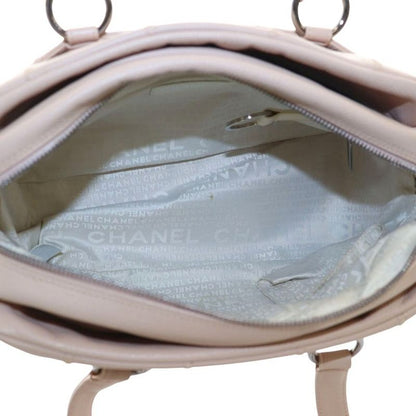 Chanel 9th Choco Bar Soft Caviar Skin Tote Handbag Pink Beige AQ - OS - OH