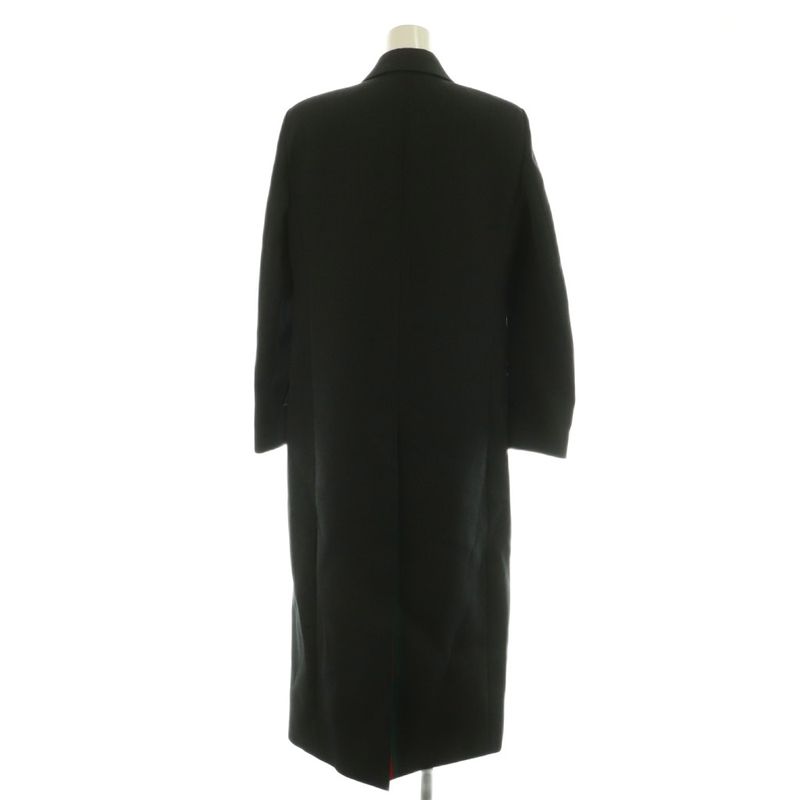 Gucci 24AW 781320 Wool Double Breasted Long Coat Outerwear Chester 38 Grey NR -